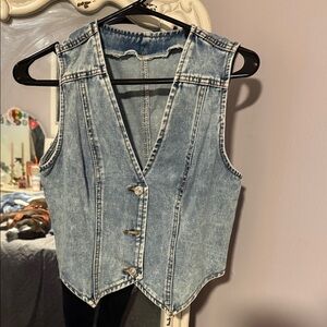 Blue Denim Vest